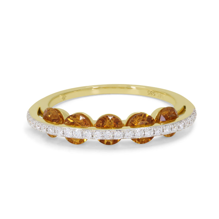 Madison L 14K Yellow Gold Citrine Ring - style R1917CTY