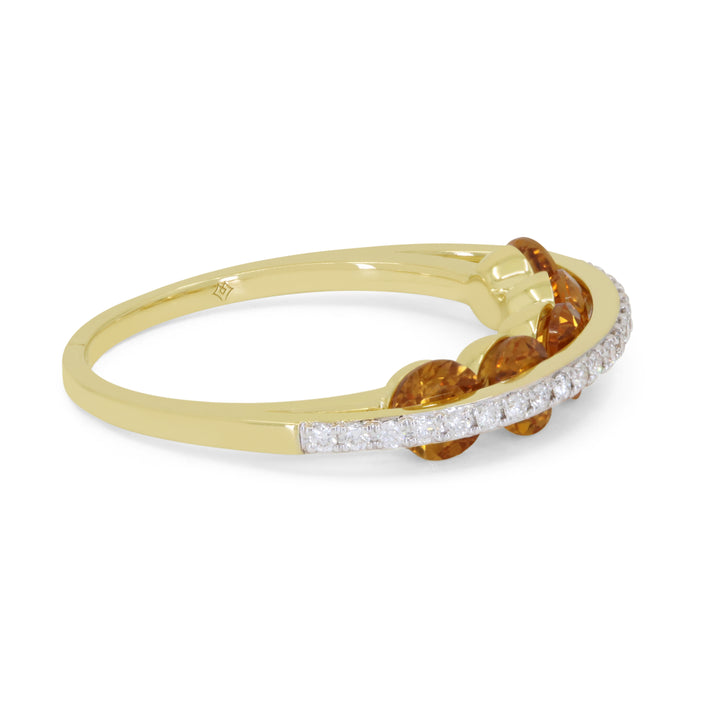 R1917 - 14K Yellow Gold Citrine Ring