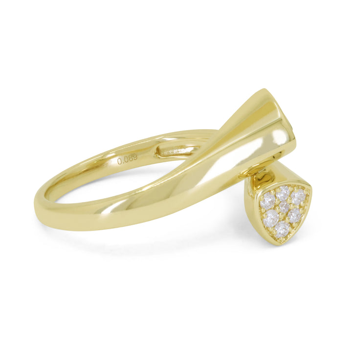 R1921 - 14K Yellow Gold Peridot Ring - style R1921PRY - view 2