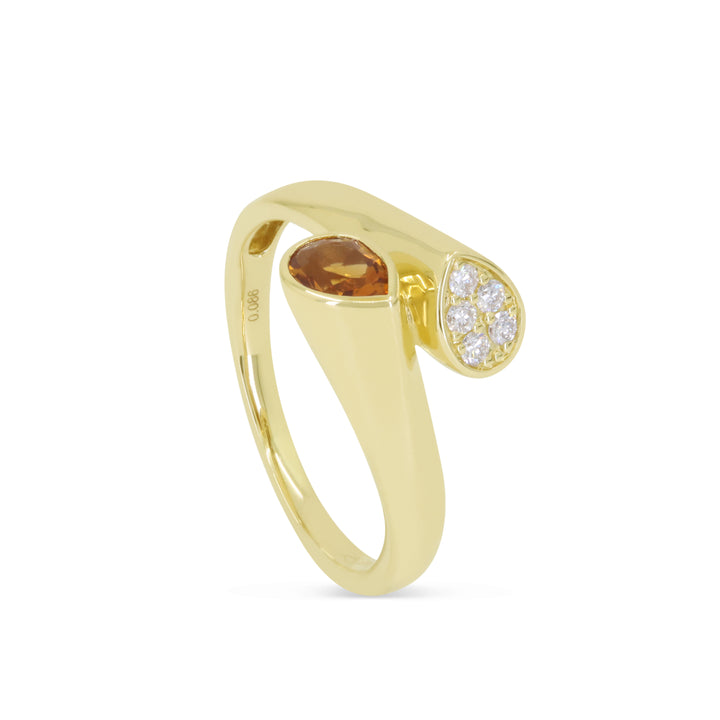 Madison L 14K Yellow Gold Citrine Ring - style R1922CTY