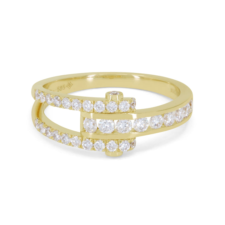 Madison L 14K Yellow Gold Diamond Ring - style R1923Y