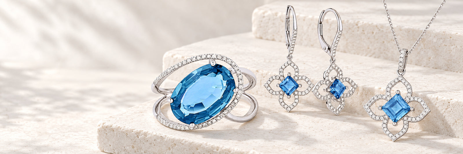 Swiss Blue Topaz Jewelry